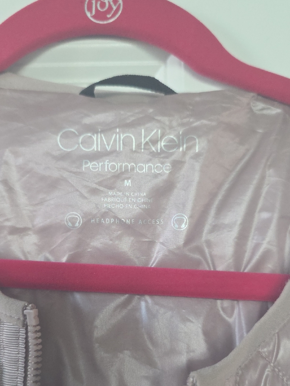 Calvin Klein Coat Jacket Metallic Pink Quilted - Picture 2 of 4
